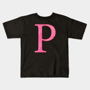 Pink P Kids T-Shirt